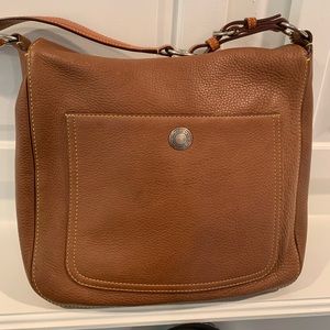 Genuine leather coach hobo bag